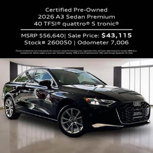 2026 A3 Sedan Premium 40 TFSI® quattro® S tronic®